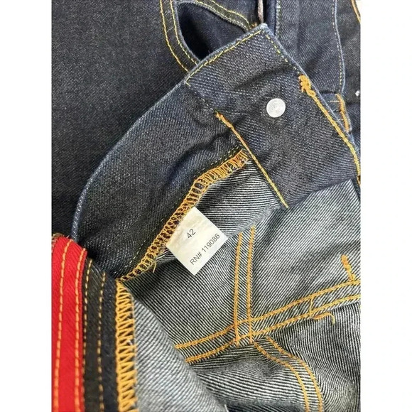 Marquee Vega Co Indigo Blue Men's Ringspun Selvedge Denim Jeans 42W X 30L (40) - Picture 10 of 16